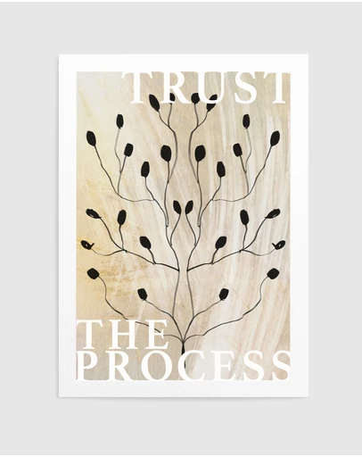 Olive et Oriel - Trust The Process No2 by Treechild Art Print