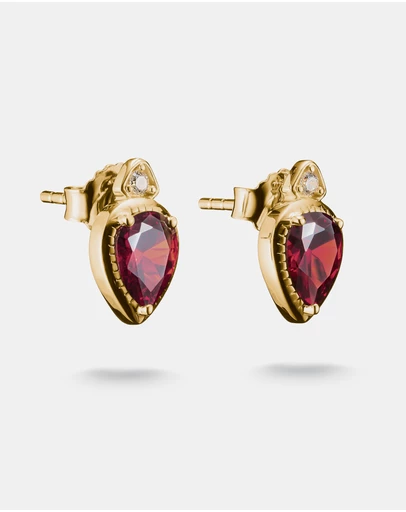 THOMAS SABO - THOMAS SABO Stud Earrings with Red Stones