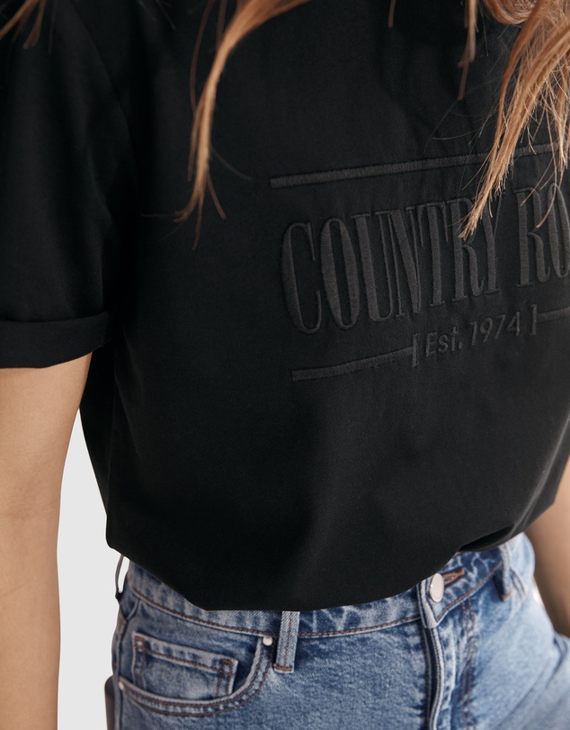 Country Road - Australian Cotton Heritage Embroidered T-shirt