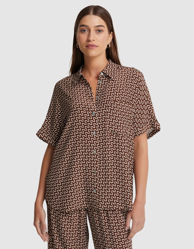 Oxford - Jasmine Zigzag Short Sleeve Shirt