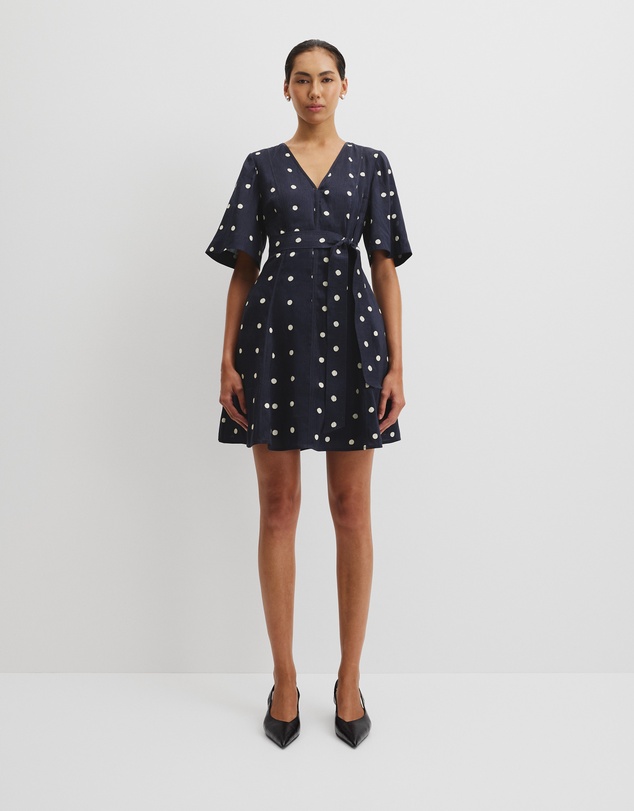 Country Road - Print Panelled Mini Dress