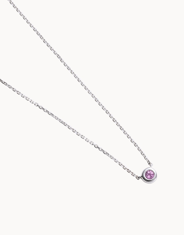 Kirstin Ash - Petite Birthstone Necklace February Amethyst