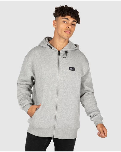 UNIT - UNIT Stack Mens Zip Thru Hoodie