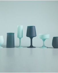 porter green - stemm | silicone unbreakable wine glasses