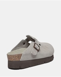 EVERAU - EverAU Ugg Brooklyn Platform Cow Suede Upper Clogs