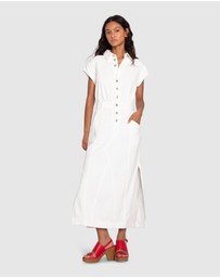 Belle & Bloom - Sundown Denim Midi Shirt Dress