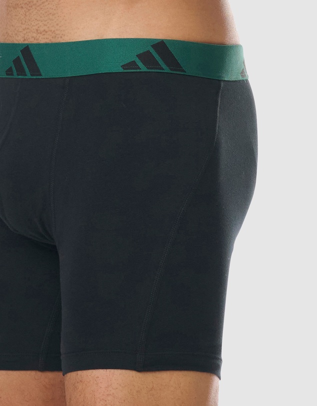 adidas Sportswear - 3 Pack Active Flex Cotton Boxer Brief Underwear