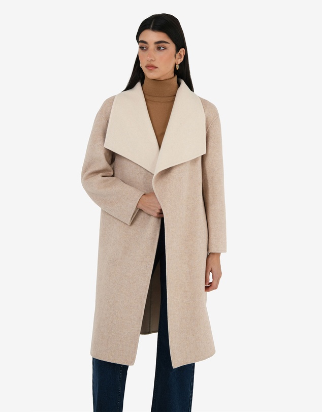 Forcast - Diana Wool Blend Cocoon Coat