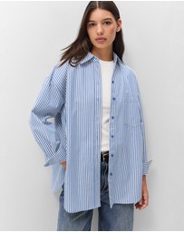 UNISON - Oversized Cotton Stripe Shirt