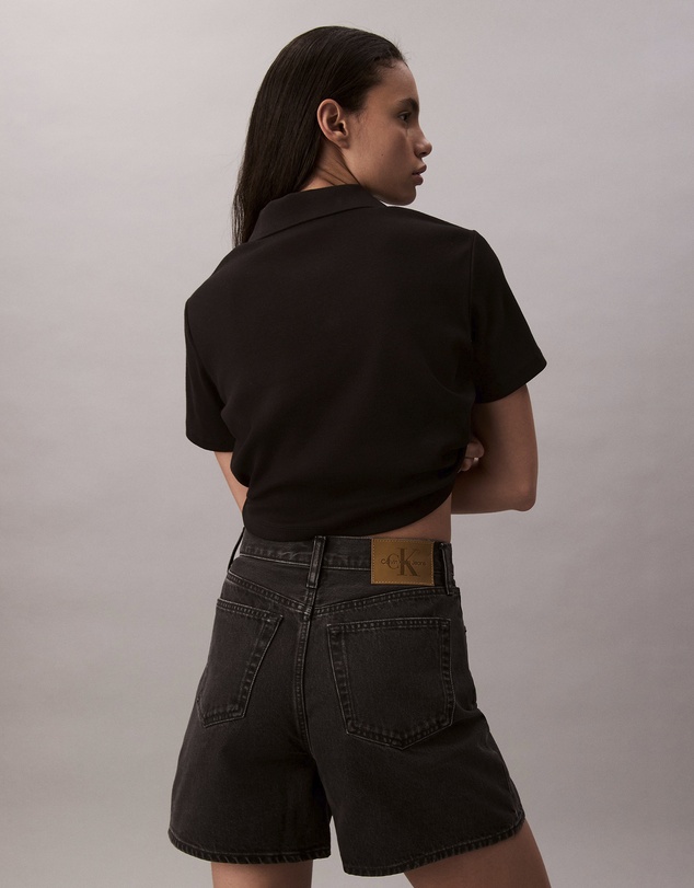 Calvin Klein Jeans - High Rise A-Line Denim Shorts