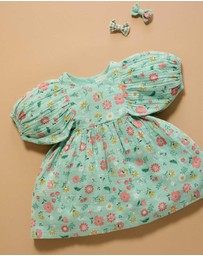 Purebaby - Gathered Dress -Kids-Babies