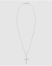 Kuzzoi - ICONIC EXCLUSIVE - Necklace Chain with Cross Pendant Massive in 925 Sterling Silver