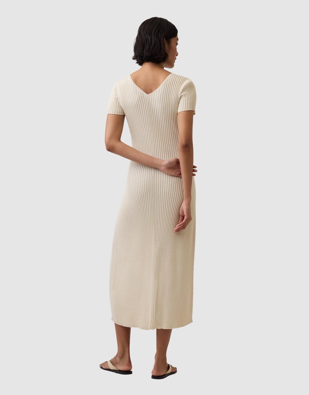GAP - Short Sleeve Button Front Sweater Maxi Dress