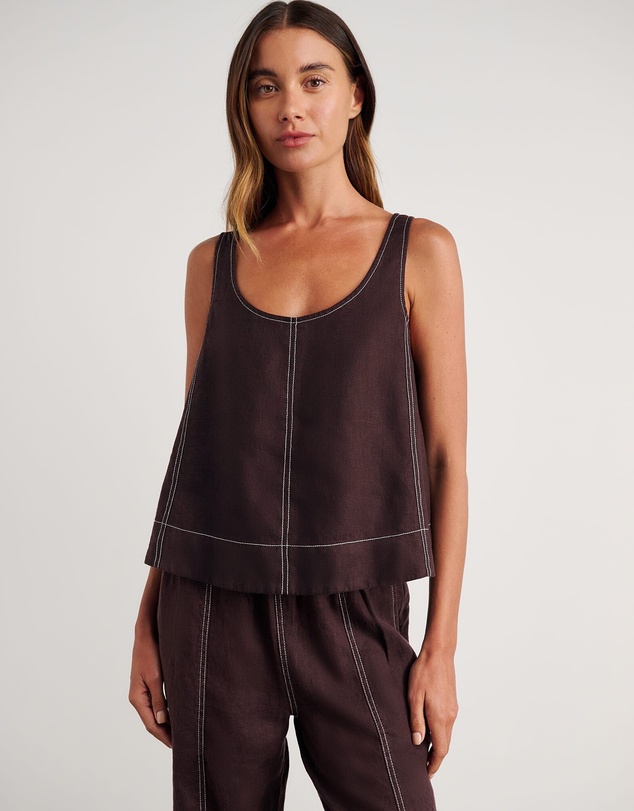Jag - Sabine Linen Scoop Cami