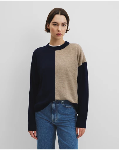 Country Road - Colour Block Merino Knit