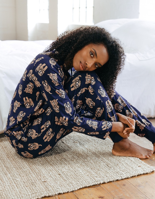 Chelsea Peers - Cockapoo Print Long Pyjama Set
