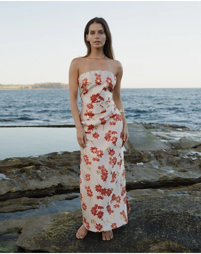 Forcast - Priya Strapless Column Dress
