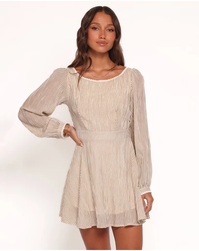 Petal & Pup - Kyra Long Sleeve Mini Dress - Stripe