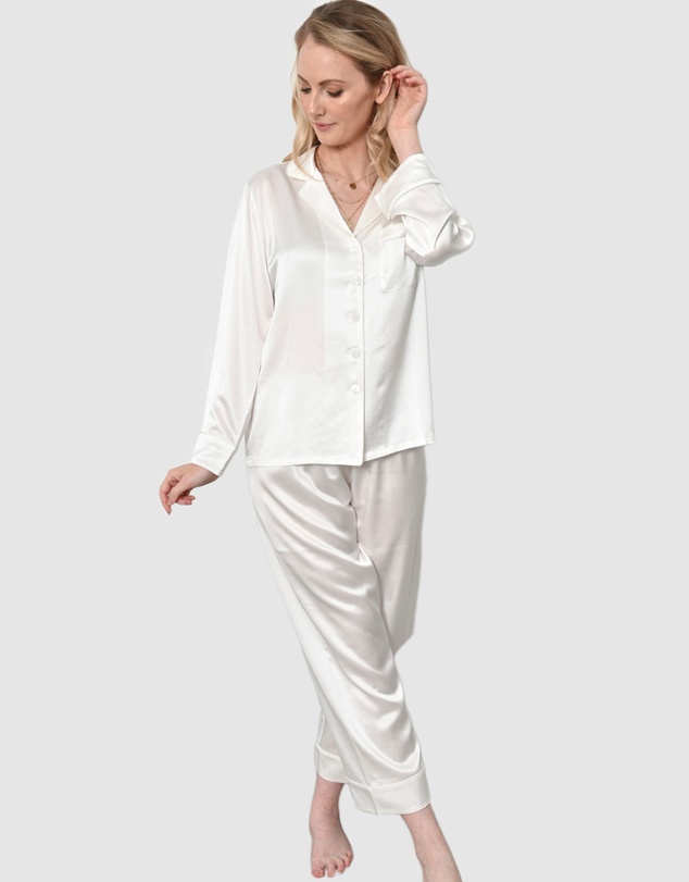 The Fable - Pearl Silk Pyjamas