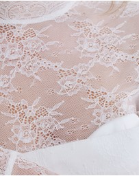 Six Stories - Lace Sleeve Cup Detail Mini Dress