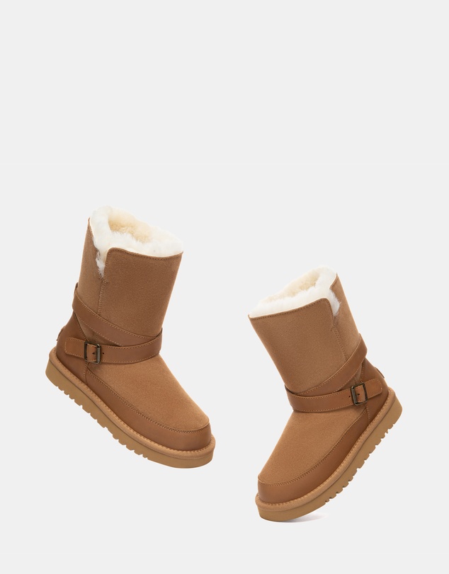 EVERAU - Australian Shepherd Ugg Short Halvik Cow Suede Upper UGG Boots