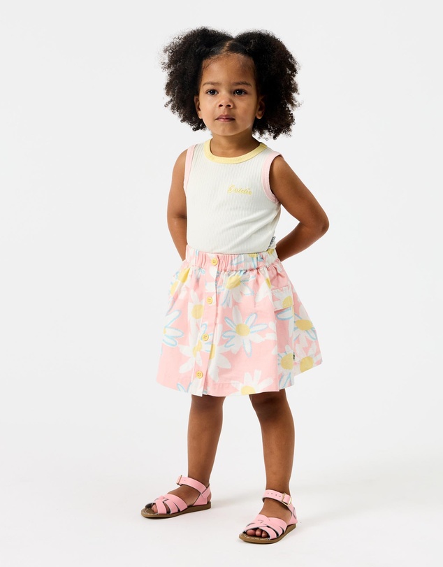 Goldie + Ace - Pink Daisy Skirt - ICONIC EXCLUSIVE - Babies-Kids
