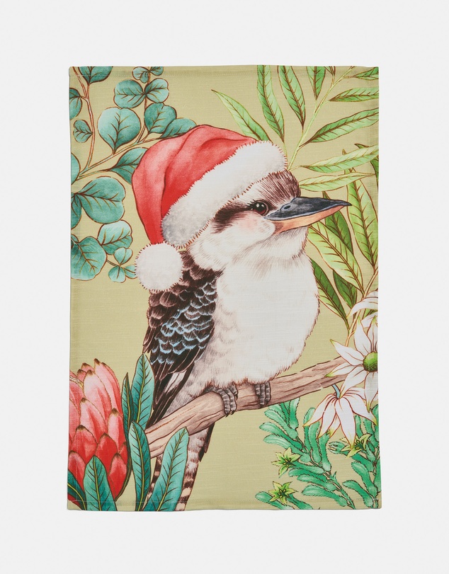 Linen House - Bush Christmas Kookaburra Tea Towel