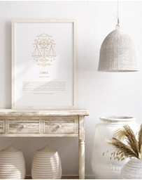Olive et Oriel - Libra Celestial Zodiac Art Print