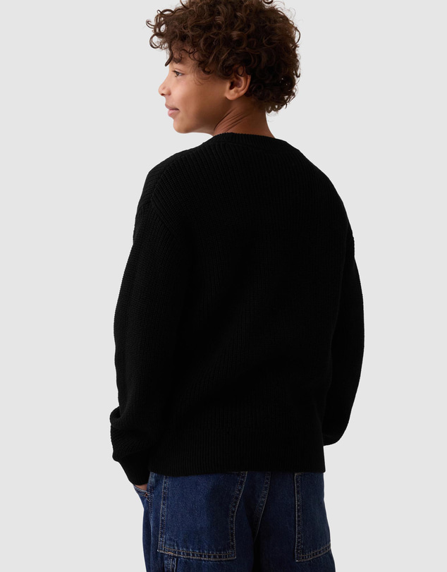 GAP - LS Cotton Crew Shaker - Kids-Teens