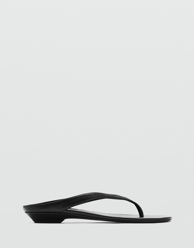 M.N.G - Wedge Leather Sandals