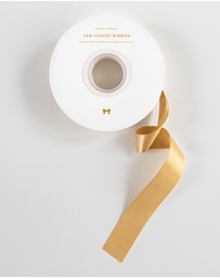 Bespoke Letterpress - Shimmer Satin Ribbon - Gold - 30 Meters