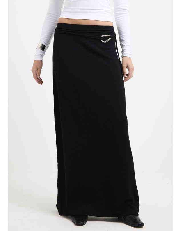 Subtitled - Imola Belted Knit Maxi Skirt