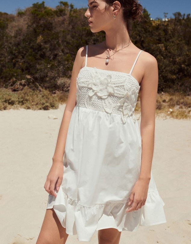 NEXT - Crochet Mix Mini Summer Dress