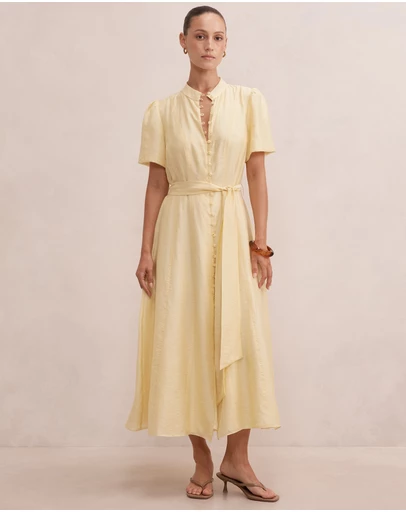 Forever New Petite - Alison Petite Flutter Sleeves Midi Dress