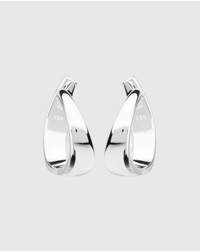 Najo - The Plunge Silver Earrings
