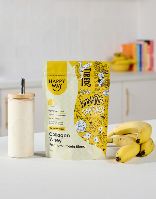 Happy Way - Banana Collagen Whey Protein Powder