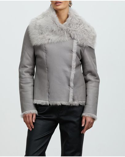 Grey Shearling