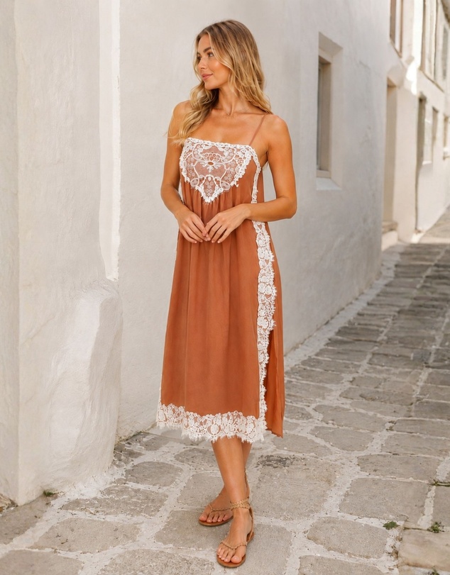 Esther & Co - Faelynn Dress - Desert Mirage