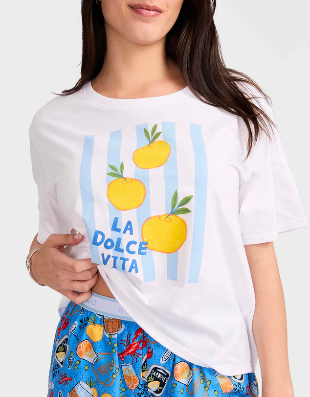 Mitch Dowd - Mitchdowd La Dolce Vita Cotton Pyjama Set