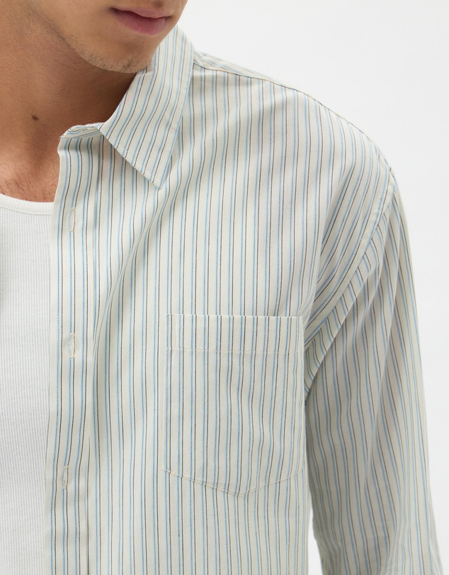AERE - Summer Cotton Stripe Shirt