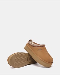 EVERAU - Australian Shepherd Ugg Tay Platform Cow Suede Upper House Shoes