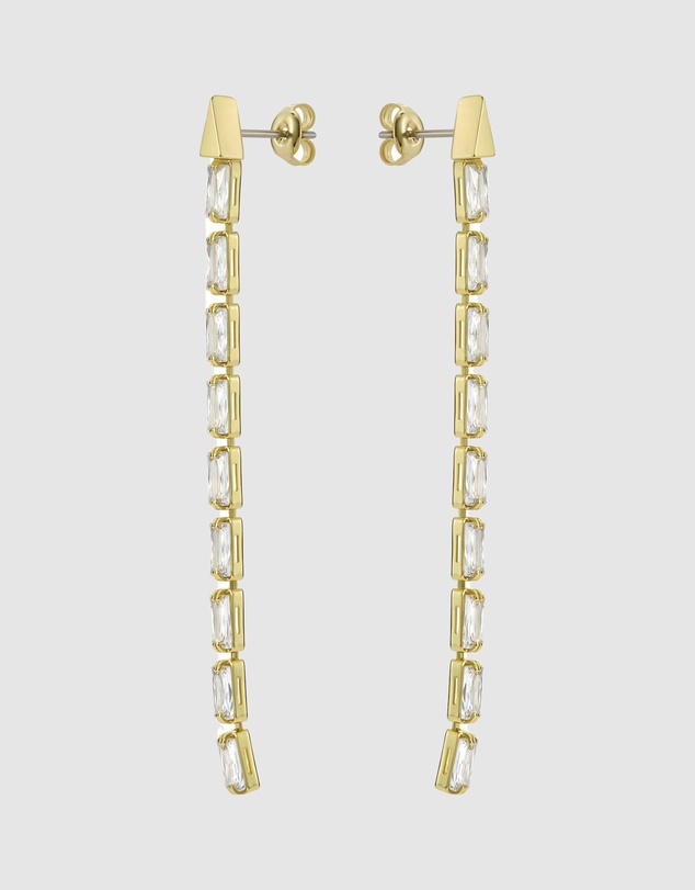 Ted Baker - Isalie Crystal Baguette Slinky Drop Earrings