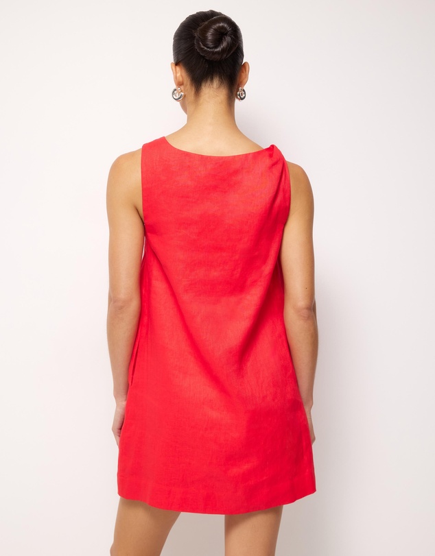 AERE - Gigi Linen Mini Shift Dress