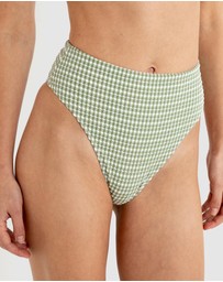 Rhythm - Lola Check Hi Waist Pants