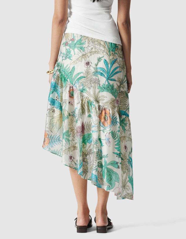 & Other Stories - Asymmetric Ruffle Midi Skirt