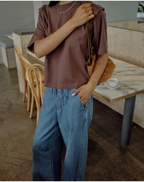 Ceres Life - Rainey Pleat Sleeve Tee
