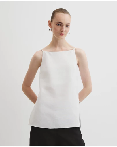 Country Road - Organically Grown Linen Longline Cami