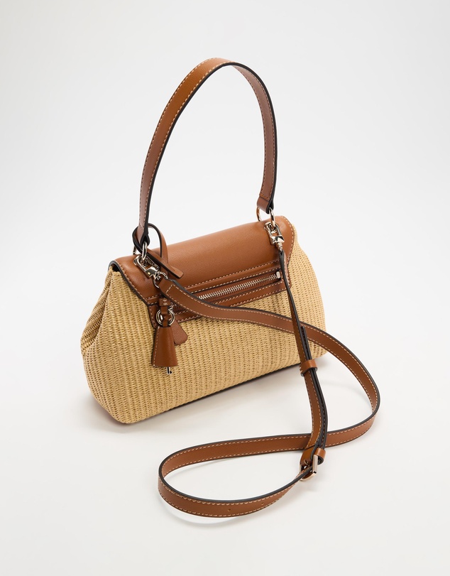 GUESS - Maggie Straw Flap Shoulder Bag