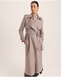 SABA - Karla Wool Longline Trench Coat
