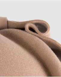Max Alexander - Felt Beige Pillbox Hat